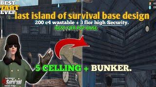 5 ceiling bunker base last island of survival blueprint | last island of survival base design | solo