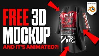 FREE 3D Tshirt Mockup | Blender3D Tutorial