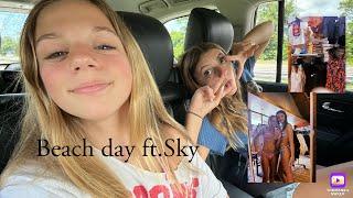 Beach day vlog ft.skyler