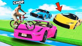 GTA 5 CHOP AND FROSTY TROLL WITH CARS VS RUNNERS