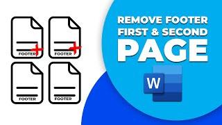 How to remove a footer from the first and second page in word