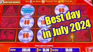 Must watch! Win $5000 for $5 bet. Best day of the month July 2024. Dragon train and bull rush slot