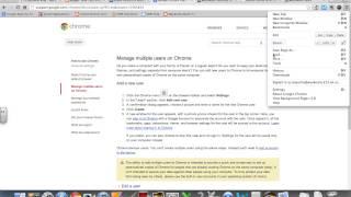 Google Chrome: Multiple User Accounts