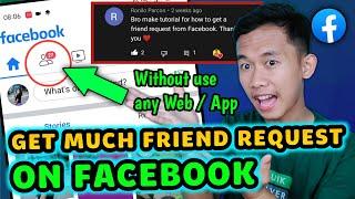 How to get friend request on facebook