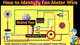 Table Fan Wiring | Pedestal Fan Motor Wire Diagram | Fan wire connection | Stand fan wire connection