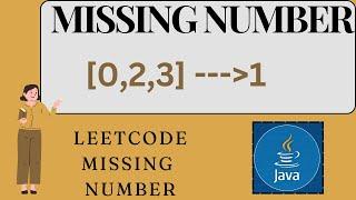 984 Java Interview Questions | Missing Element in Series Java Program | LeetCoding - Missing Number