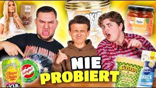 Wir ESSEN PRODUKTE, die wir NOCH NIE probiert haben!  mit Smiley & Nico