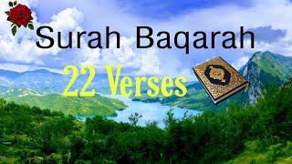 قرآن مجید سورہ بقرہ  آیت 22                       Quran Majeed Surat-ul-Baqrah Verse 22