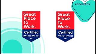 Concentrix PH is #GreatPlaceToWork CERTIFIED for the second year in a row!