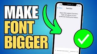 How To Make iPhone Font Size Bigger (LARGE Text)