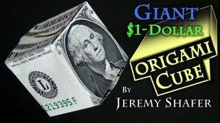 Giant $1 Origami Cube