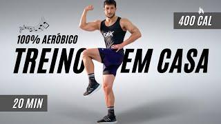 20 MIN TREINO CARDIO EM PÉ, sem agachamentos, sem exercícios no chão, para perder a barriga rápido