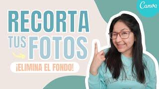  3 Formas de RECORTAR UNA IMAGEN EN CANVA + QUITA EL FONDO DE UNA FOTO  