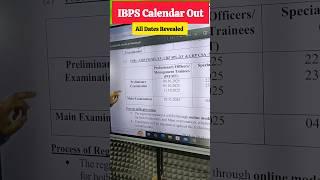  IBPS Calendar 2025-26 Out| All Dates Revealed 