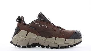 Reebok Zig Kinetica Edge II Work Men's Brown Trail-Inspired Waterproof Work Shoe RB3020