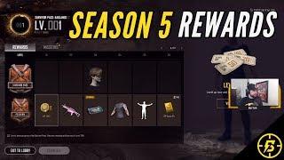 PUBG Season 5 Badlands Rewards (Survivor Pass Items)