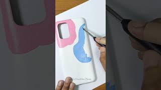 Painting on Phone Cover | phone case painting #short #shortvideo #youtubeshorts #sabuscreativezone