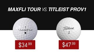 Maxfli Tour vs. Titleist ProV1 // Golf Ball Test