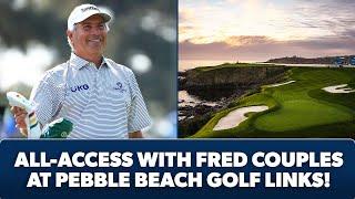 Fred Couples takes on No. 8 at Pebble Beach Golf Links