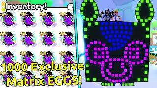 OPENING 1000 EXCLUSIVE EGGS!! NEW GARGANTUAN DOT MATRIX PEGASUS?! Pet Simulator 99