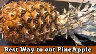 How to cut Pineapple ~ without wasting | Ananas | Quick K Kitchen