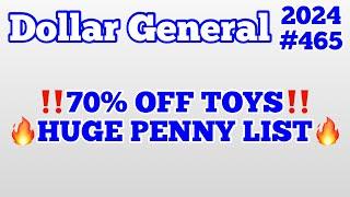 2024#465Dollar General Couponing‼️70% OFF TOYS‼️HUGE PENNY LIST‼️Must Watch