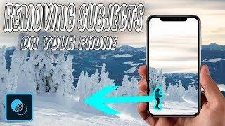 REMOVING SUBJECTS FROM IMAGES ON YOUR PHONE! | PhotoShop Mix Tutorial