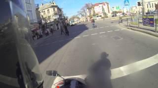 На мотоциклі по місту (Тернопіль)