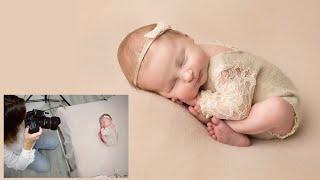 Behind the Scenes of a Newborn Photoshoot with a 9 Days Old Baby Girl