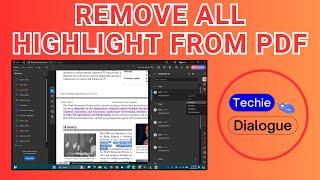 How to Remove All Highlight from PDF