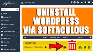 [LIVE] How to uninstall WordPress from Softaculous?
