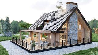 39' x 36' (12m x 11m) Benar-Benar Jatuh Cinta Dengan Rumah Nyaman & Elegan Ini - Desain Rumah Dengan Denah Lantai