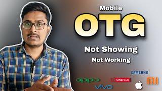 OTG Option Not Showing in Mobile ? | all OTG Problem Solved | Vishal View Tech