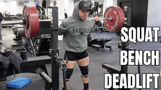 Full Squat, Bench, Deadlift Workout | Journaling the Journey