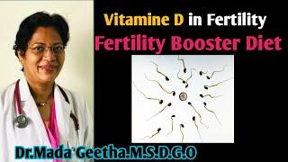 Role of Vitamine D in Intertility/Fertility Booster diet By Dr.Mada Geetha.