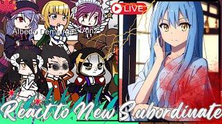 Overlord react to Rimuru Tempest as ainz’s new subordinates | Slime | Gacha life reaction