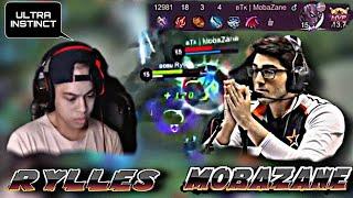 Æ | RYLLES MEETS MobaZane! GREATEST COMEBACK EVER! INTENSE GAME Mobile Legnds