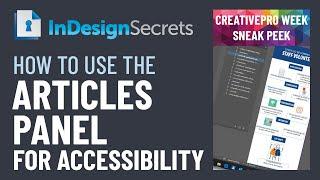 InDesign How-To: Use the Articles Panel for Accessibility (Video Tutorial)