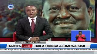 Raila Odinga azomewa na mashabiki wa timu ya shabana mjini Kisii