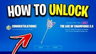 How To Get The FNCS Pickaxe In Fortnite! (Axe Of Champions Pickaxe 2.0)