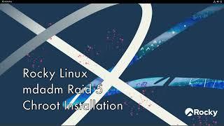 Rocky Linux 9.1 mdadm Raid 5 Installation | Command Line Install