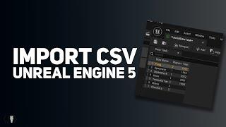 Import CSV into DataTable UE5 - Unreal Engine 5 Tutorial