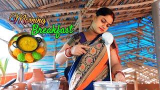 Morning Breakfast- New Idli Sambhar Recipe || Traditionally Cooking || Village Cooking #idlisambhar