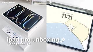 NEW m4 ipad pro 11” unboxing as an artist?! : apple pencil pro, aesthetic unboxing, honest review