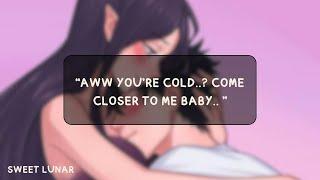 [ASMR] Cold Night Cuddles With Your Wife [heavy breathing] [Sleep Aid]