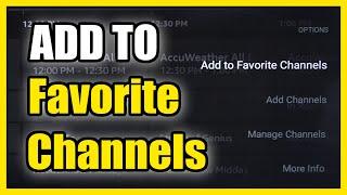 How to Add Favorite Channel to Live TV Guide on Amazon Fire TV (Fast Tutorial)