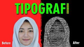 Cara Membuat Efek Tipografi Teks pada Wajah di Photoshop