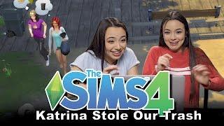 Sims 4: Katrina Stole our Trash! - Merrell Twins Ep1