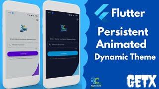 Persistent Animated Dynamic Theme in Flutter using GetX & Animated Theme Switcher || Flutter || GetX