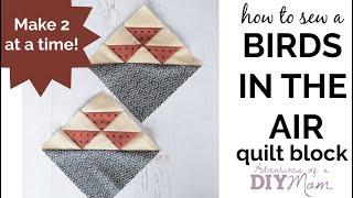 Birds in the Air Quilt Block - Make TWO at a time!